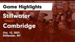 Stillwater  vs Cambridge  Game Highlights - Oct. 13, 2023
