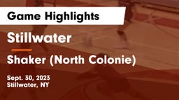 Stillwater  vs Shaker  (North Colonie) Game Highlights - Sept. 30, 2023