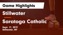 Stillwater  vs Saratoga Catholic Game Highlights - Sept. 17, 2019
