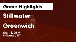 Stillwater  vs Greenwich  Game Highlights - Oct. 18, 2019
