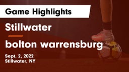 Stillwater  vs bolton warrensburg  Game Highlights - Sept. 2, 2022