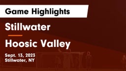 Stillwater  vs Hoosic Valley  Game Highlights - Sept. 13, 2023