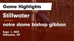 Stillwater  vs notre dame bishop gibbon Game Highlights - Sept. 1, 2023