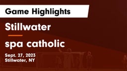 Stillwater  vs spa catholic Game Highlights - Sept. 27, 2023