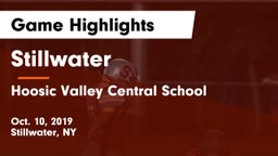 Stillwater  vs Hoosic Valley Central School Game Highlights - Oct. 10, 2019