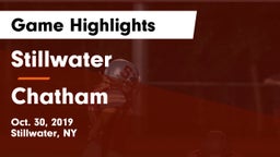 Stillwater  vs Chatham  Game Highlights - Oct. 30, 2019