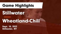 Stillwater  vs Wheatland-Chili Game Highlights - Sept. 10, 2023