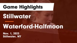 Stillwater  vs Waterford-Halfmoon  Game Highlights - Nov. 1, 2023