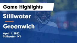 Stillwater  vs Greenwich  Game Highlights - April 1, 2022