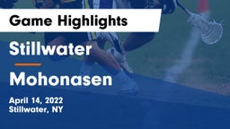Stillwater  vs Mohonasen Game Highlights - April 14, 2022