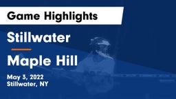 Stillwater  vs Maple Hill Game Highlights - May 3, 2022