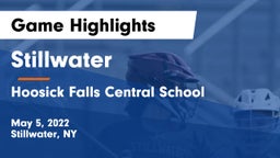 Stillwater  vs Hoosick Falls Central School Game Highlights - May 5, 2022