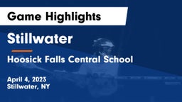 Stillwater  vs Hoosick Falls Central School Game Highlights - April 4, 2023