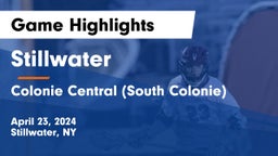 Stillwater  vs Colonie Central  (South Colonie) Game Highlights - April 23, 2024
