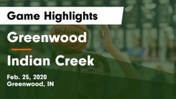 Greenwood  vs Indian Creek  Game Highlights - Feb. 25, 2020