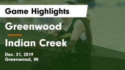 Greenwood  vs Indian Creek  Game Highlights - Dec. 21, 2019