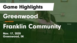Greenwood  vs Franklin Community  Game Highlights - Nov. 17, 2020