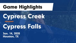 Cypress Creek  vs Cypress Falls  Game Highlights - Jan. 14, 2020