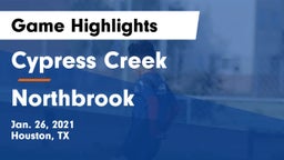 Cypress Creek  vs Northbrook  Game Highlights - Jan. 26, 2021