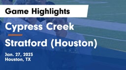 Cypress Creek  vs Stratford  (Houston) Game Highlights - Jan. 27, 2023
