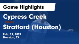 Cypress Creek  vs Stratford  (Houston) Game Highlights - Feb. 21, 2023