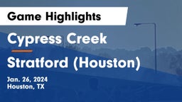 Cypress Creek  vs Stratford  (Houston) Game Highlights - Jan. 26, 2024