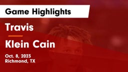 Travis  vs Klein Cain  Game Highlights - Oct. 8, 2023