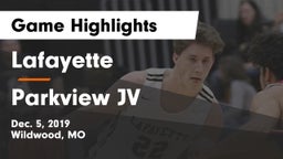 Lafayette  vs Parkview JV Game Highlights - Dec. 5, 2019