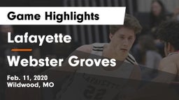 Lafayette  vs Webster Groves  Game Highlights - Feb. 11, 2020