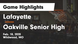 Lafayette  vs Oakville Senior High Game Highlights - Feb. 18, 2020