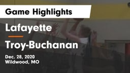 Lafayette  vs Troy-Buchanan  Game Highlights - Dec. 28, 2020