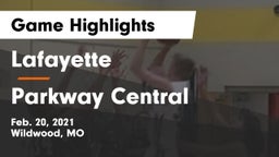 Lafayette  vs Parkway Central  Game Highlights - Feb. 20, 2021