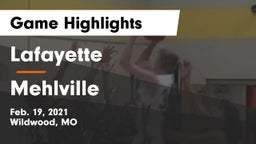 Lafayette  vs Mehlville  Game Highlights - Feb. 19, 2021