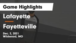 Lafayette  vs Fayetteville  Game Highlights - Dec. 2, 2021