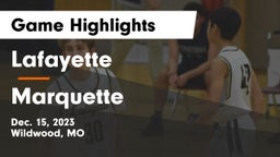 Lafayette  vs Marquette  Game Highlights - Dec. 15, 2023