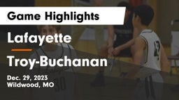 Lafayette  vs Troy-Buchanan  Game Highlights - Dec. 29, 2023