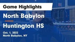 North Babylon  vs Huntington HS Game Highlights - Oct. 1, 2022