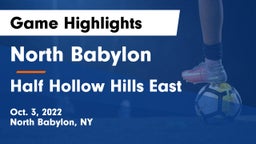 North Babylon  vs Half Hollow Hills East Game Highlights - Oct. 3, 2022