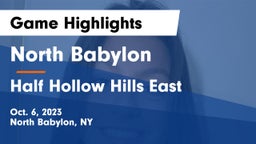 North Babylon  vs Half Hollow Hills East Game Highlights - Oct. 6, 2023