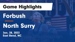 Forbush  vs North Surry  Game Highlights - Jan. 28, 2022