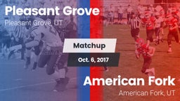 Matchup: Pleasant Grove High vs. American Fork  2017