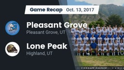 Recap: Pleasant Grove  vs. Lone Peak  2017