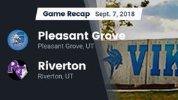 Recap: Pleasant Grove  vs. Riverton  2018