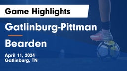 Gatlinburg-Pittman  vs Bearden  Game Highlights - April 11, 2024