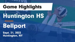 Huntington HS vs Bellport  Game Highlights - Sept. 21, 2022