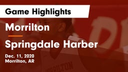 Morrilton  vs Springdale Harber Game Highlights - Dec. 11, 2020
