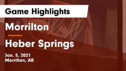 Morrilton  vs Heber Springs  Game Highlights - Jan. 5, 2021