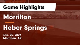 Morrilton  vs Heber Springs  Game Highlights - Jan. 25, 2022