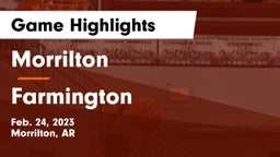 Morrilton  vs Farmington  Game Highlights - Feb. 24, 2023
