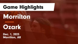 Morrilton  vs Ozark  Game Highlights - Dec. 1, 2023